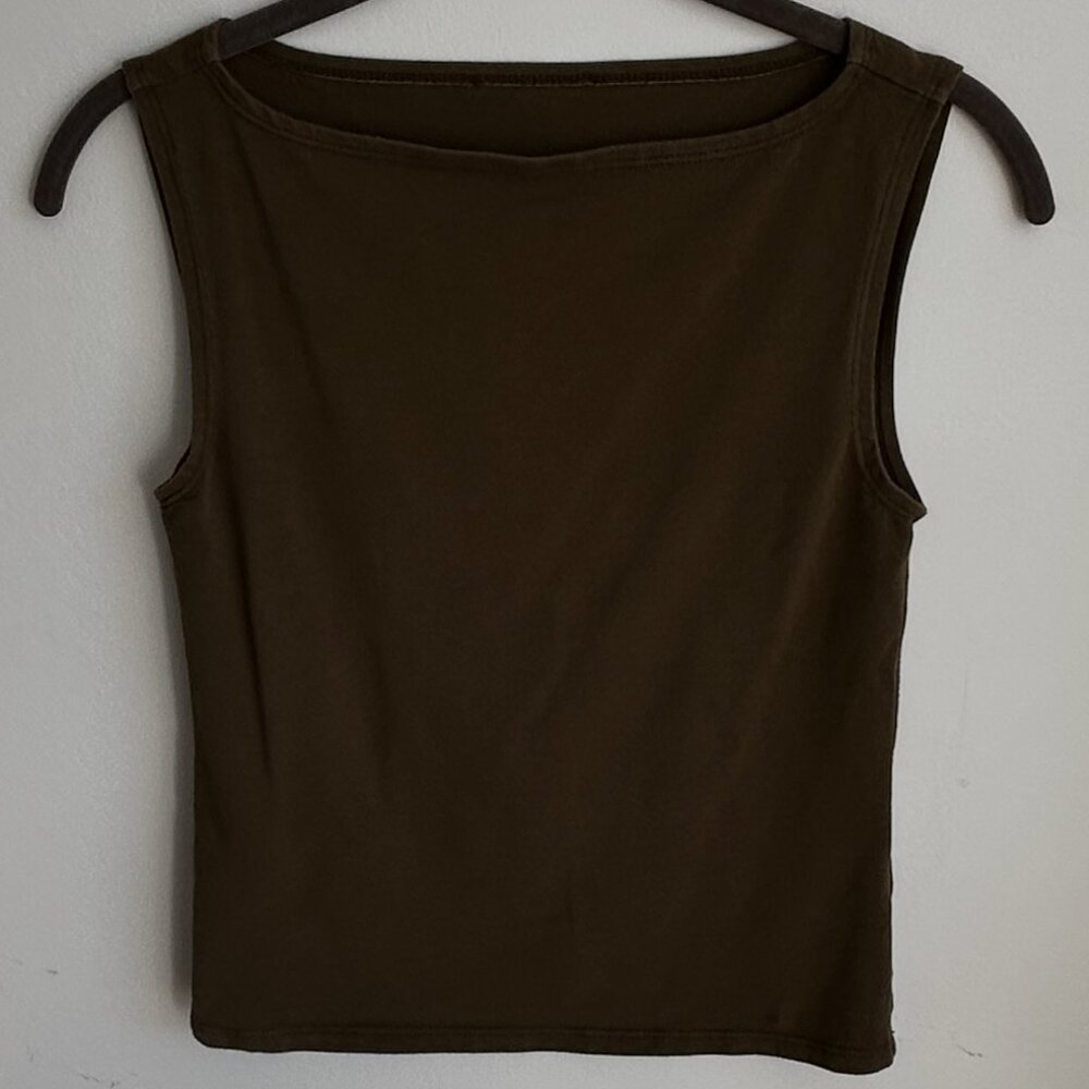 Reformation Olive Green Sleeveless Tank Top